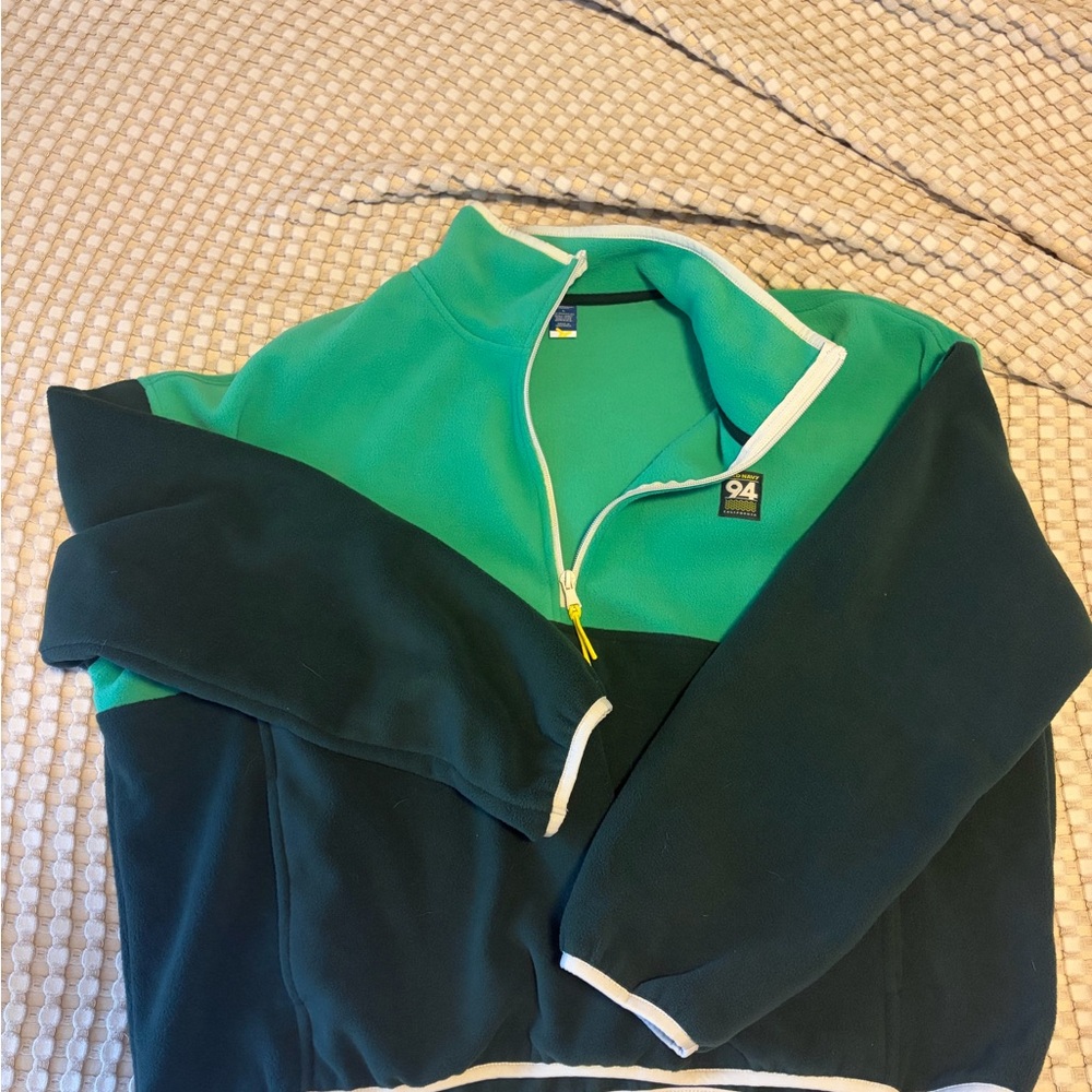 Old Navy Womens Two Toned Green Fleece
